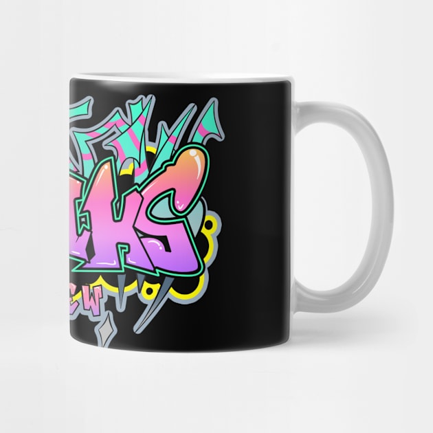 Dope Slluks logo design graffiti drawing by slluks_shop